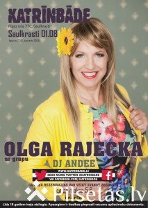 Olgas Rajeckas koncerts mūzikas klubā "Katrinbāde"