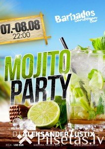 Mojito party karību bārā "Barbados"