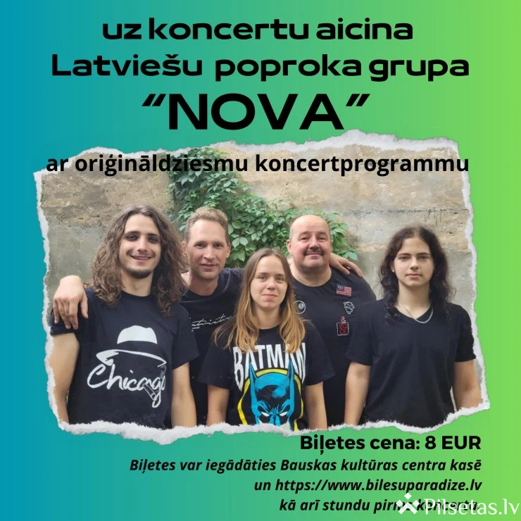 Латвийская поп-рок группа "Nova"