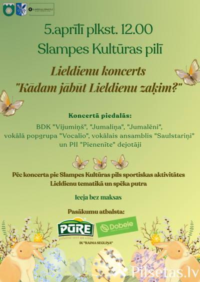Lieldienu koncerts Slampē 2026