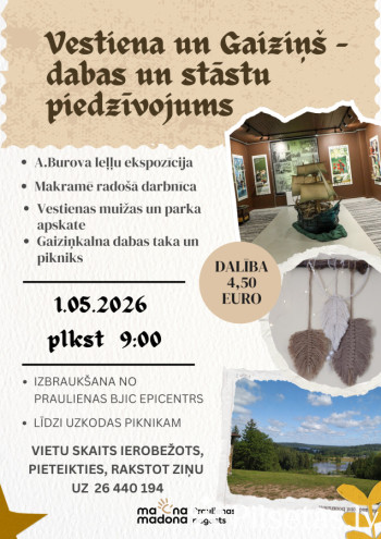 &ldquo;Vestiena un Gaiziņ&scaron; &ndash; dabas un stāstu piedzīvojums&rdquo;