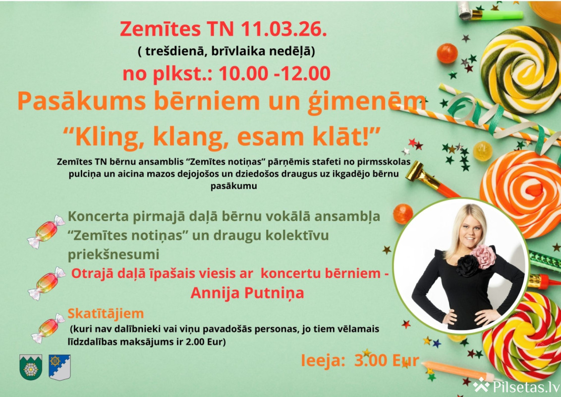 "Kling, klang, esam klāt!"