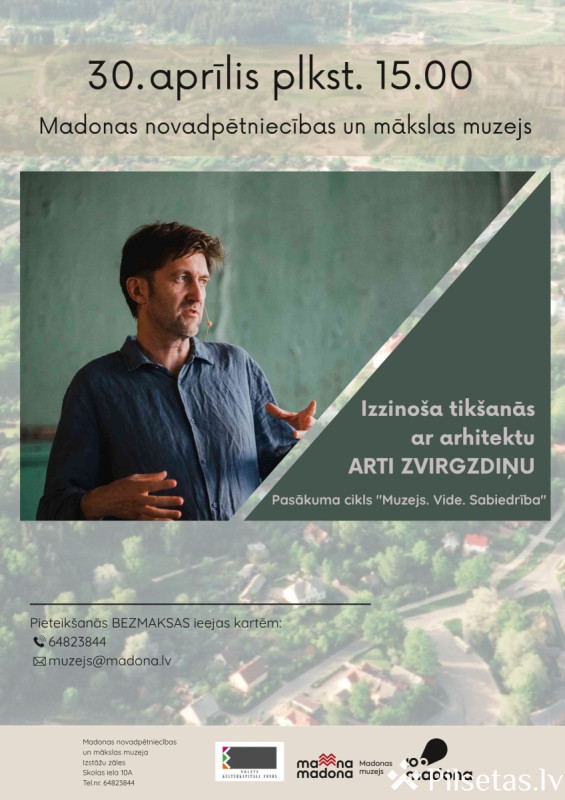 Tik&scaron;anās ar arhitektu Arti Zvirgzdiņu