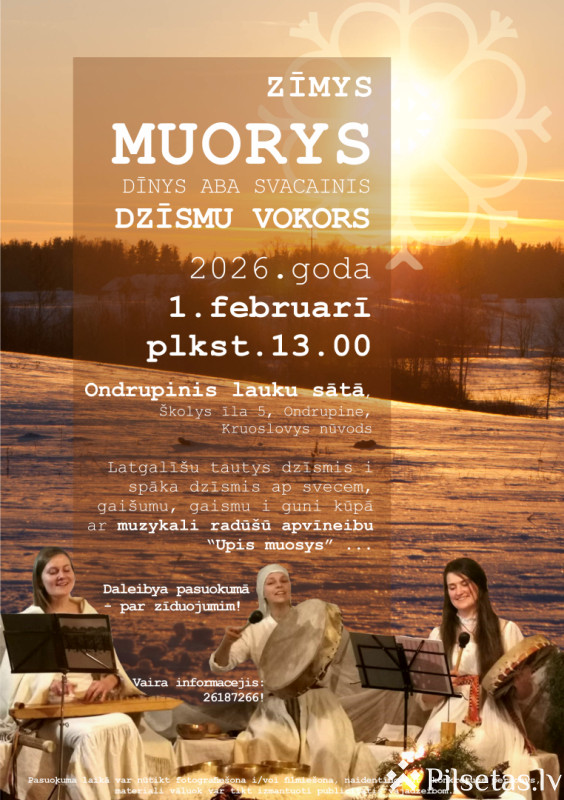 Zīmys Muorys dīnys dzīsmu vokors