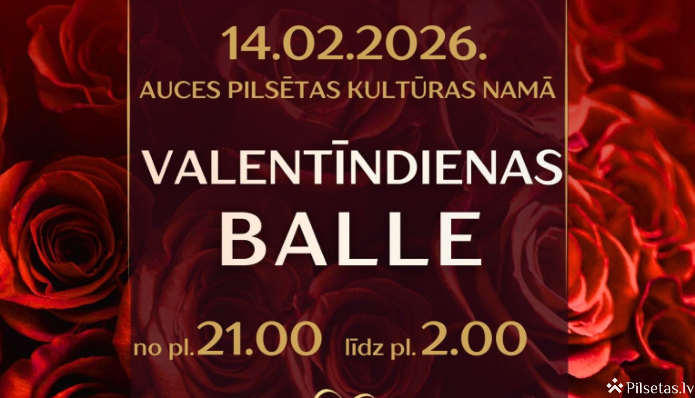 Valentīndienas balle Aucē 2026