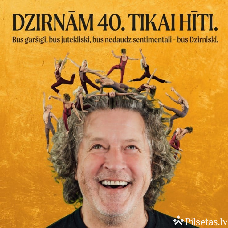 Stāvkoncerts &ldquo;Dzirnām 40. Tikai hīti&rdquo;