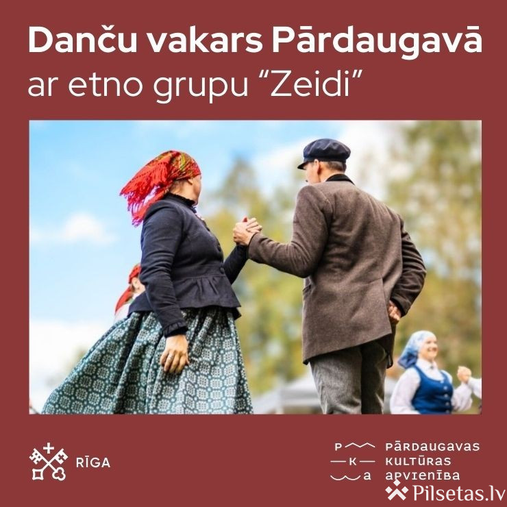 Danču vakars Pārdaugavā ar etno grupu &ldquo;Zeidi&rdquo; 2026