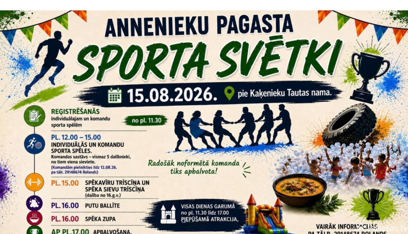 Annenieku pagasta Sporta svētki 2026