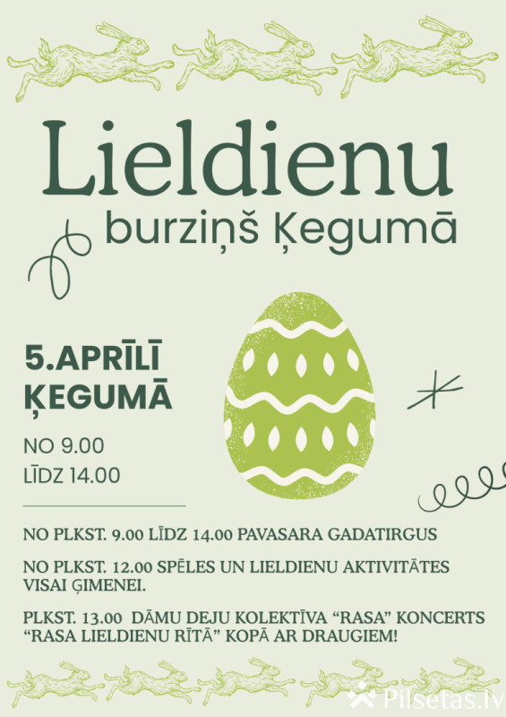 Lieldienu burziņ&scaron; Ķegumā