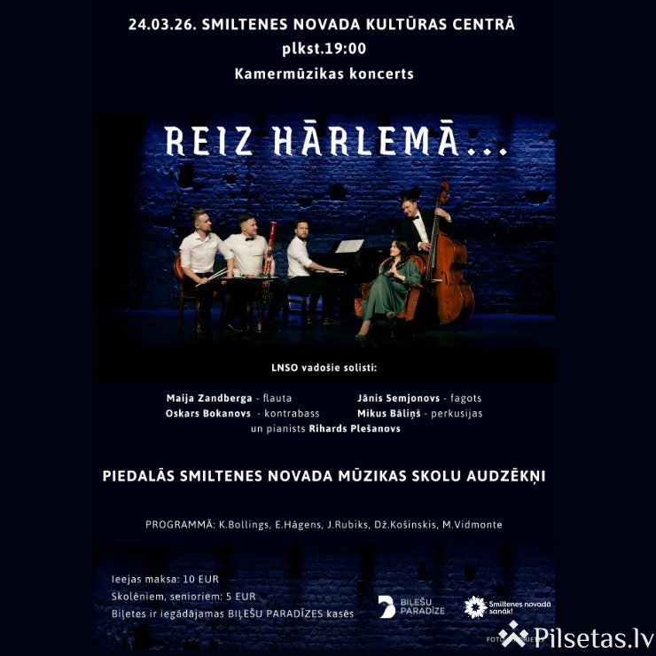 Kamermūzikas koncerts ''Reiz Hārlemā...''