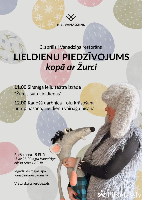 Lieldienu piedzīvojums bērniem kopā ar Žurci