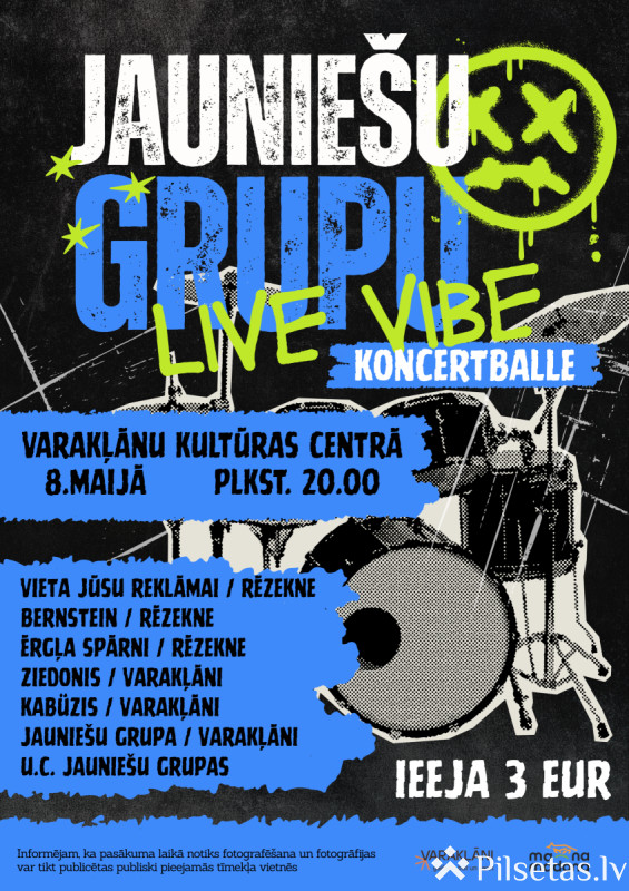Jaunie&scaron;u grupu LIVE VIBE koncertballe