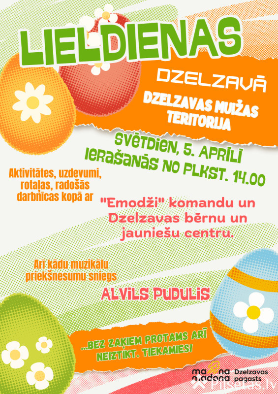 Lieldienas Dzelzavas muižas apkārtnē 2026