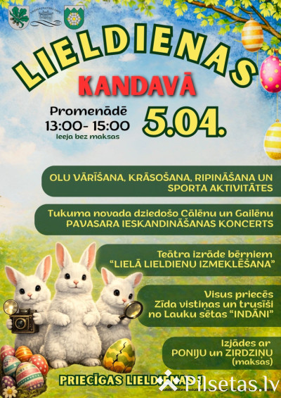 Lieldienas Kandavā 2026