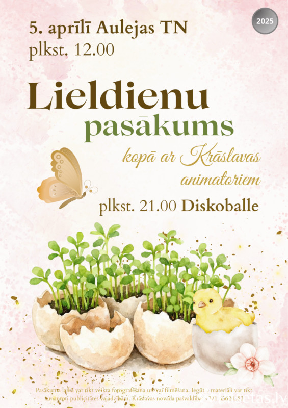 Lieldienu pasākums Aulejā 2026