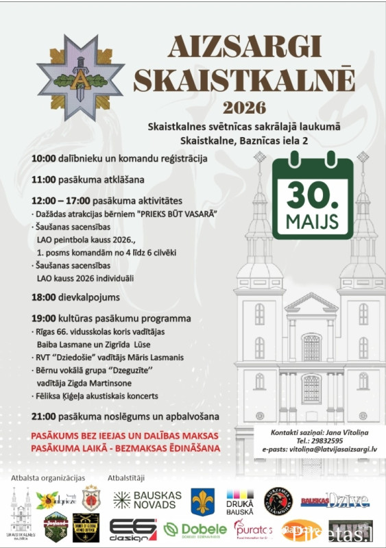 Aizsargi Skaistkalnē 2026
