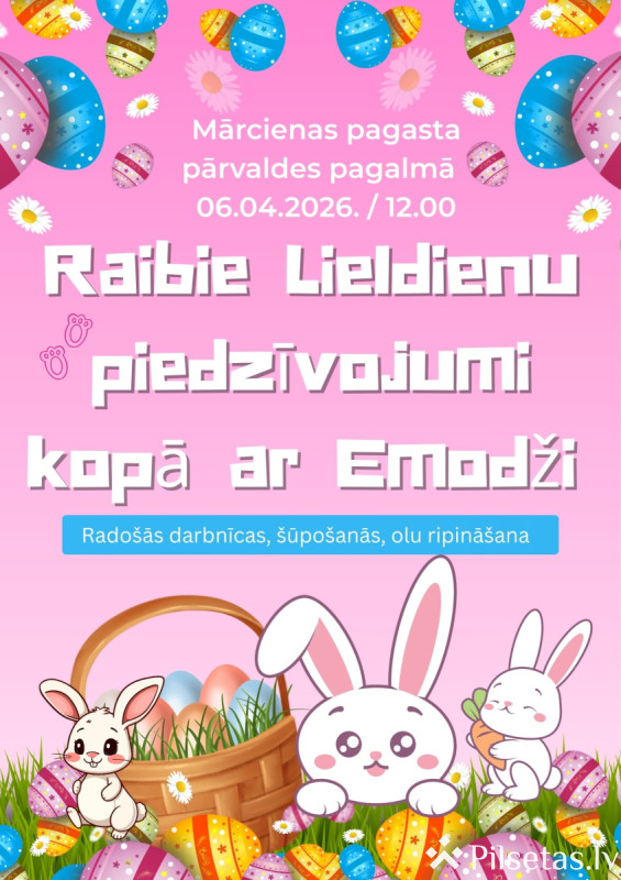 "Raibie Lieldienu piedzīvojumi kopā ar Emodži" 