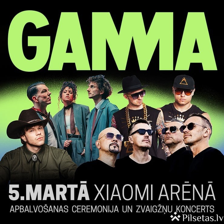 GAMMA mūzikas nozares apbalvo&scaron;anas ceremonija