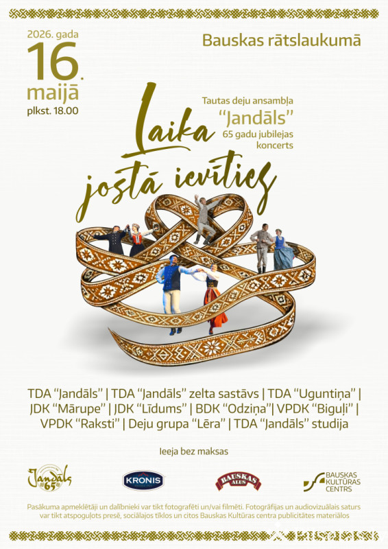 "Laika jostā ievīties"