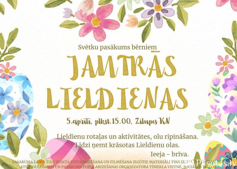 Svētku pasākums bērniem "Jautrās Lieldienas"
