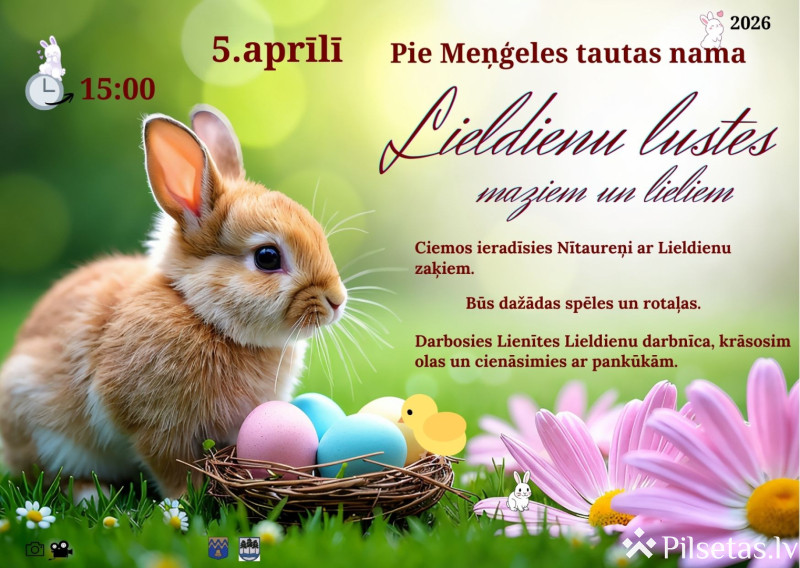 Lieldienas Meņģeles tautas namā.