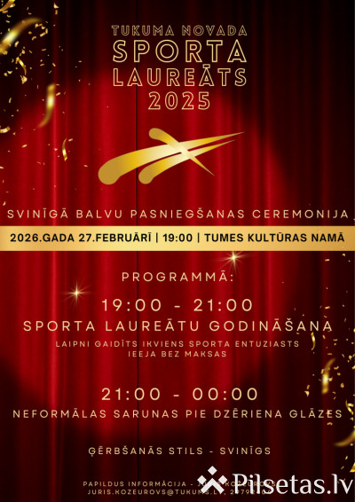 Tukuma novada sporta laureāts 2025