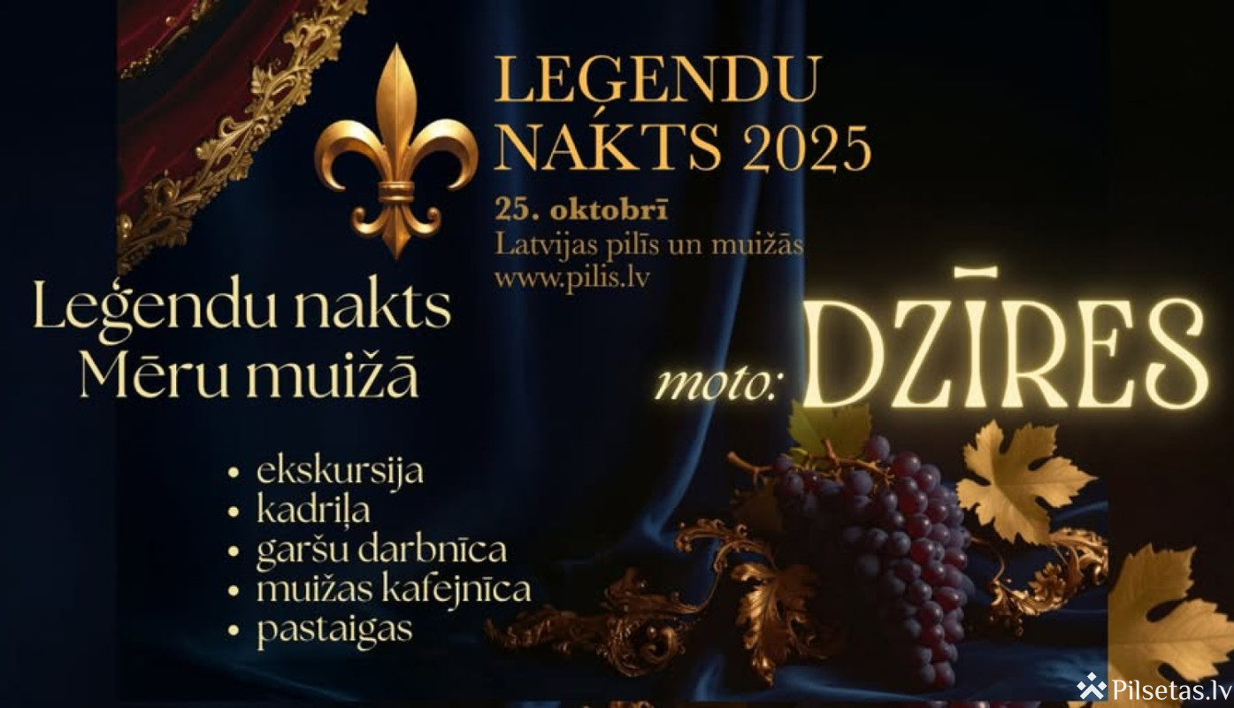 Leģendu nakts Mēru muižā 2025