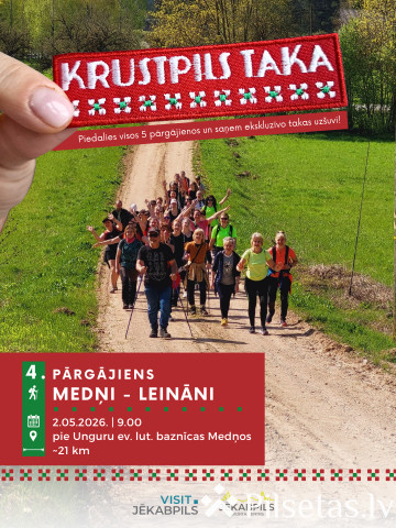 Krustpils taka - posms Medņi - Leināni.