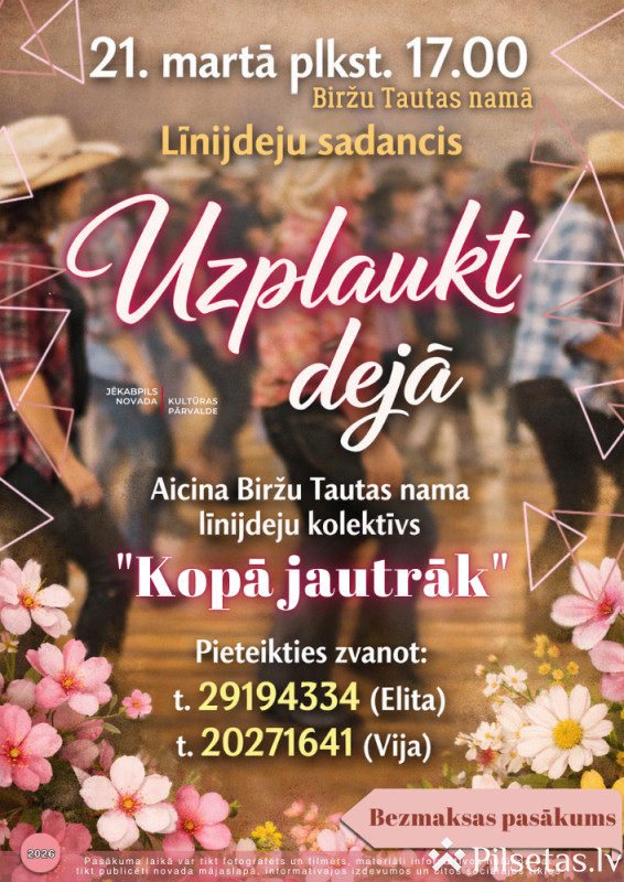 Līnijdeju sadancis &ldquo;Uzplaukt dejā&rdquo;