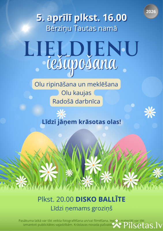 Lieldienu ie&scaron;ūpo&scaron;ana Bērziņos 2026
