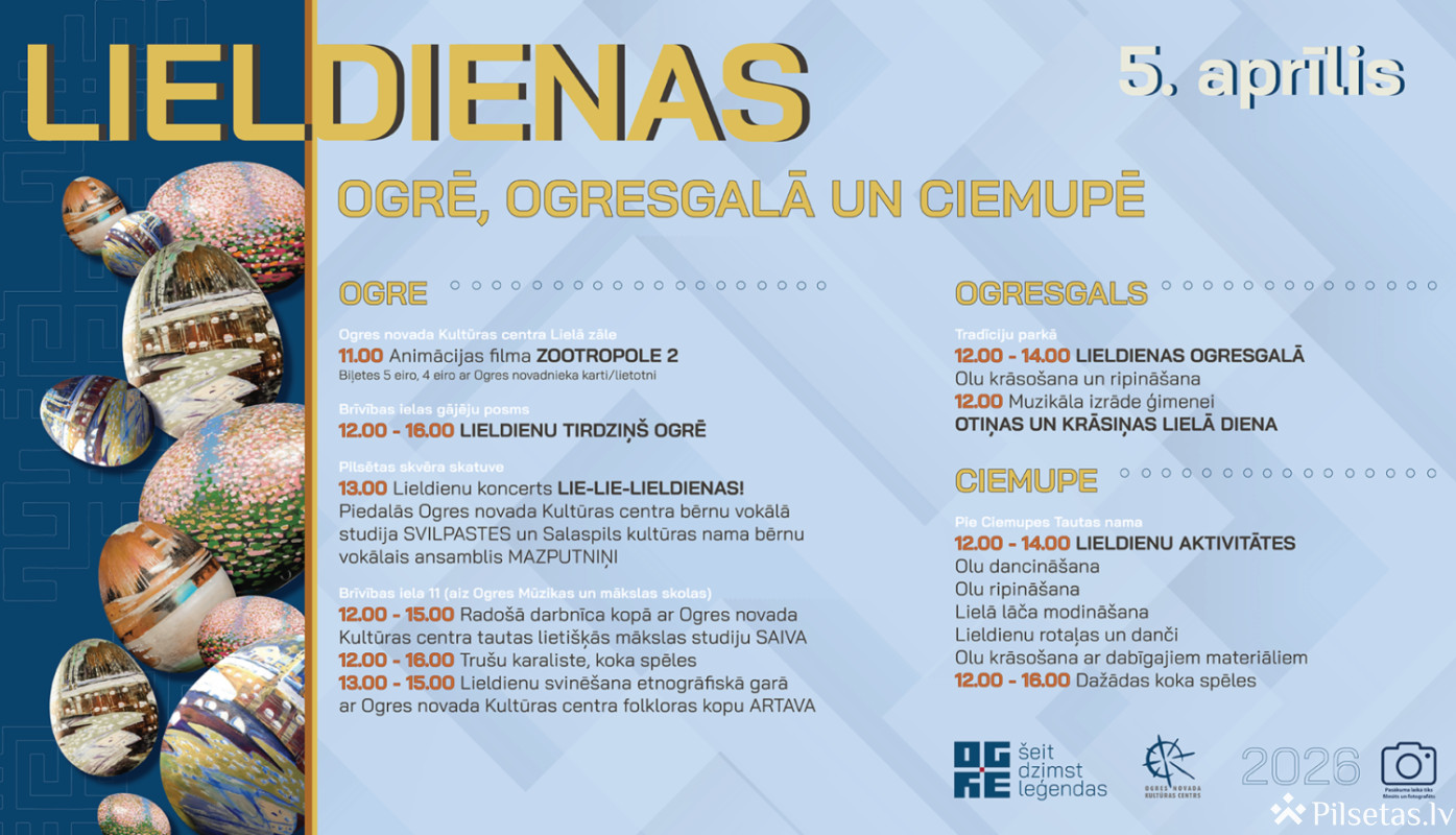 Lieldienas Ogrē 2026