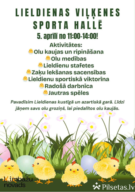 Lieldienas Viļķenē 2026