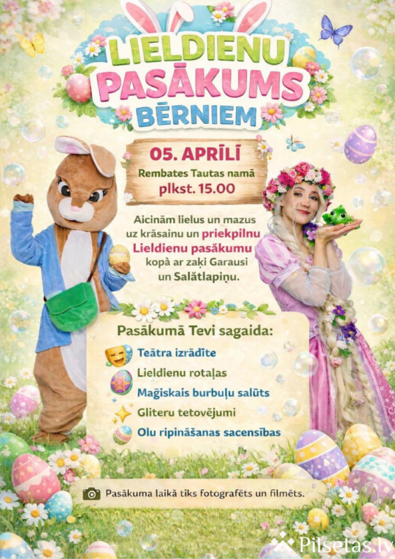 Lieldienu pasākums bērniem Rembatē