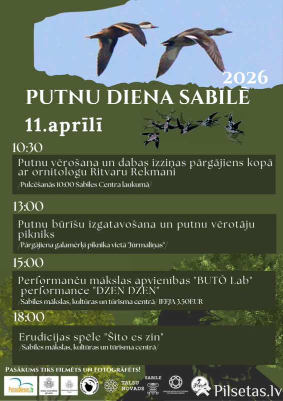 Putnu diena Sabilē 2026