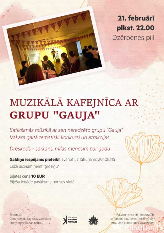 Muzikālā kafejnīca ar grupu &ldquo;Gauja&rdquo;