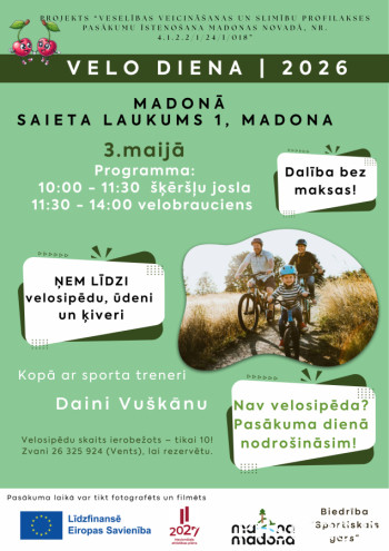 Velo diena Madonā 2026
