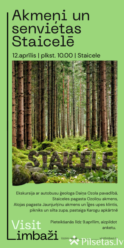 Pārgājiens - Akmeņi un senvietas Staicelē 2026