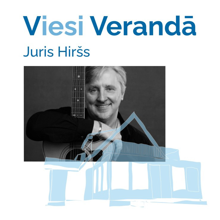 Aktieris Juris Hiršs Vilsonu verandā