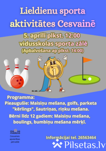 Lieldienu sporta aktivitātes Cesvainē
