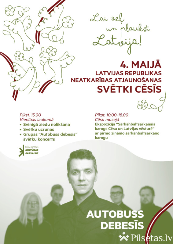 Latvijas Republikas neatkarības atjauno&scaron;anas svētki Cēsīs