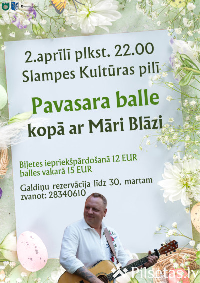 Pavasara balle kopā ar Māri Blāzi