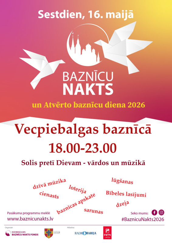 Baznīcu nakts un Atvērto baznīcu diena Vecpiebalgas luterāņu baznīcā.