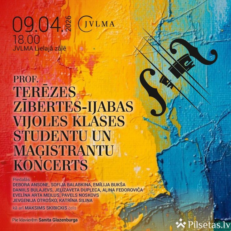 Terēzes Zībertes-Ijabas vijoles klases studentu un maģistrantu koncerts