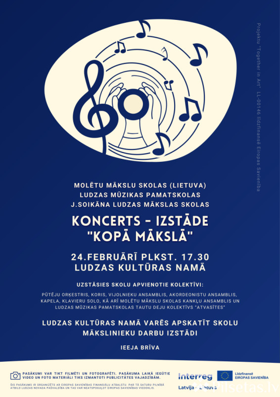Koncerts &ndash; izstāde "Kopā mākslā"