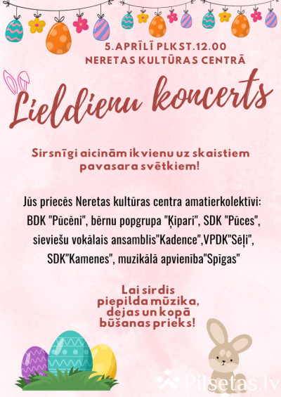 Lieldienu koncerts Neretā 2026