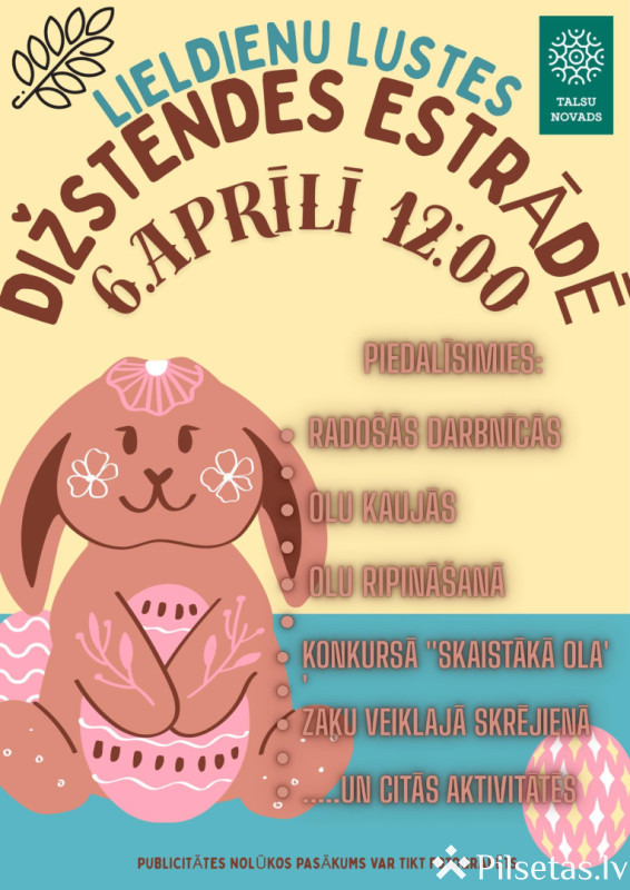 Lieldienu lustes Dižstendes estrādē