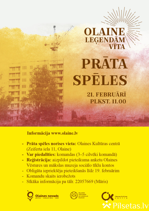  Prāta spēles "Olaine leģendām vīta"