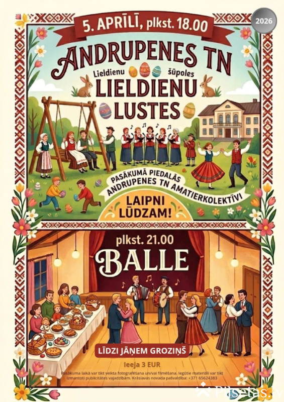 Lieldienu lustes Andrupenē 2026