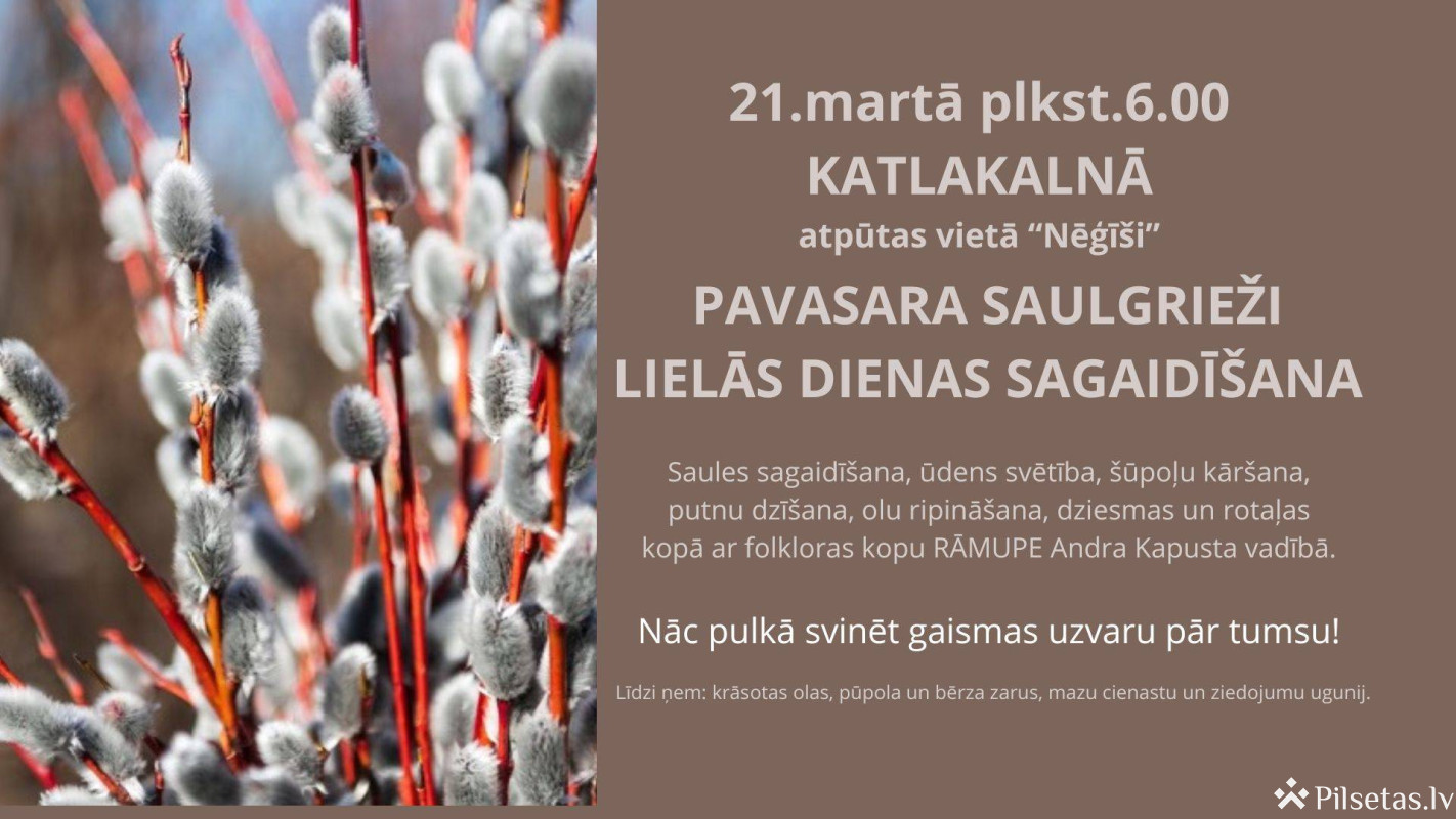 Lielās dienas sagaidī&scaron;ana 2026