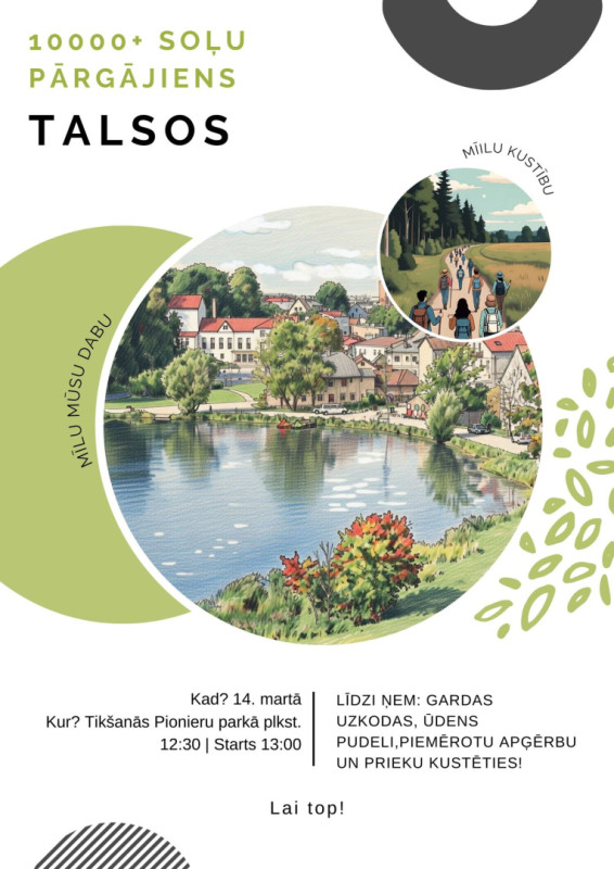 10000+ soļu pārgājiens